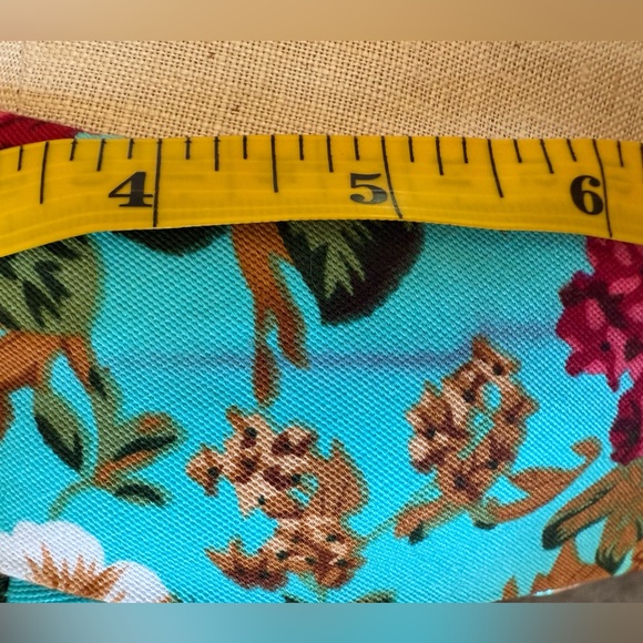 Lindy Bop Ophelia Vintage 50s Turquoise Floral Garden Party Picnic Dress, 4X (1X - Picture 13 of 13